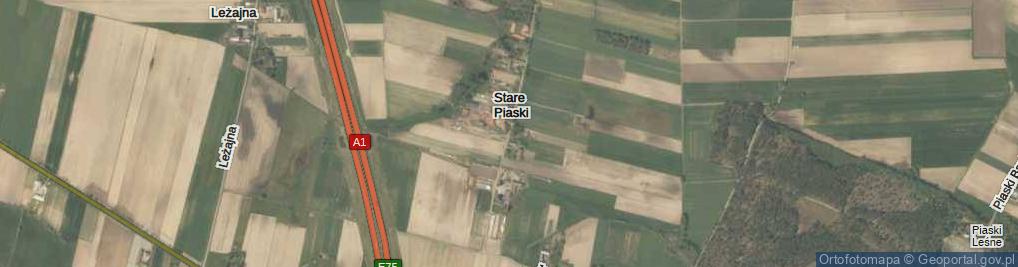 Zdjęcie satelitarne Stare Piaski ul.
